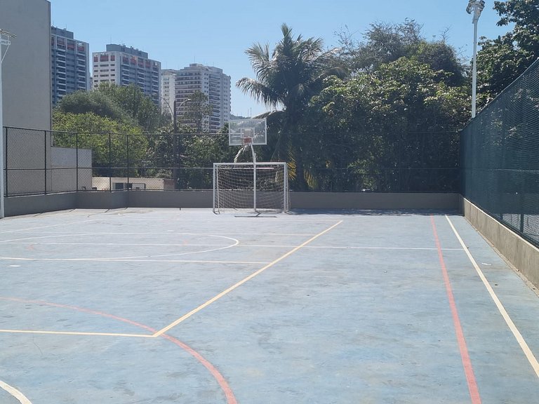 Flat vista mar | Barra da Tijuca com Garagem