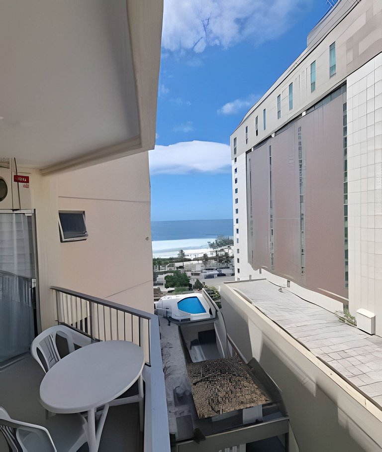 Flat vista mar | Barra da Tijuca com Garagem